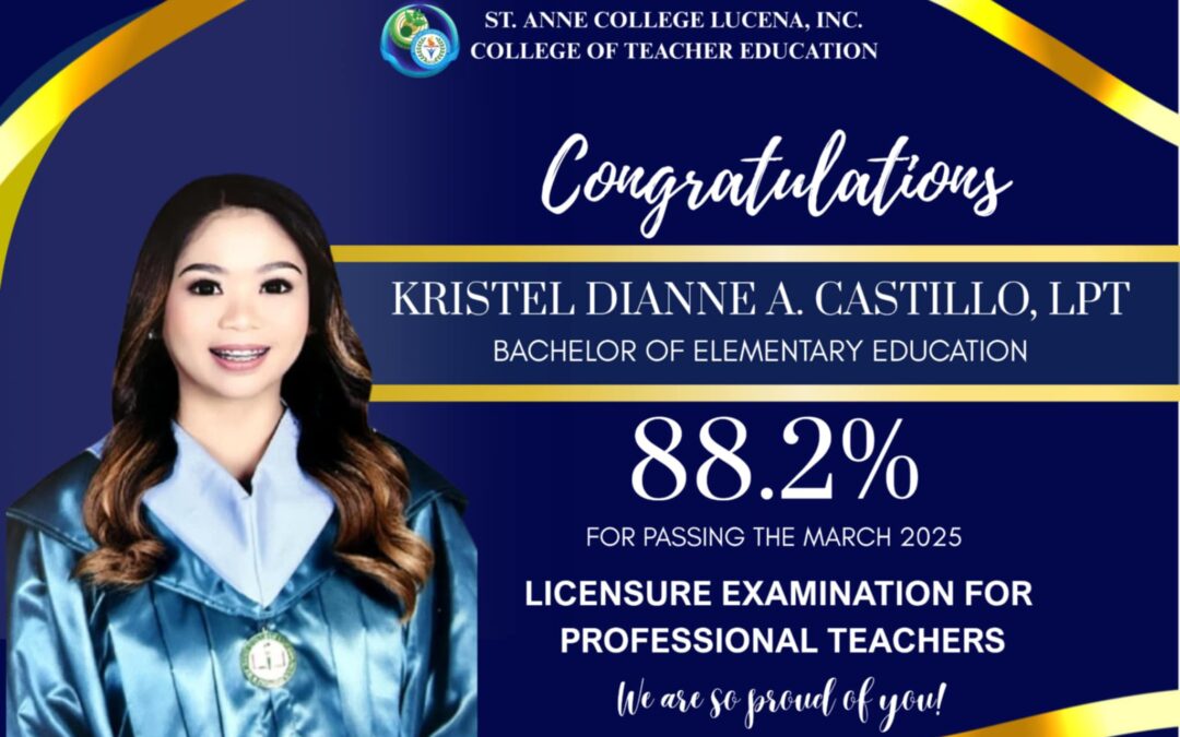 100% Passing Rate: Congratulations to Our New Licensed Professional Teachers!